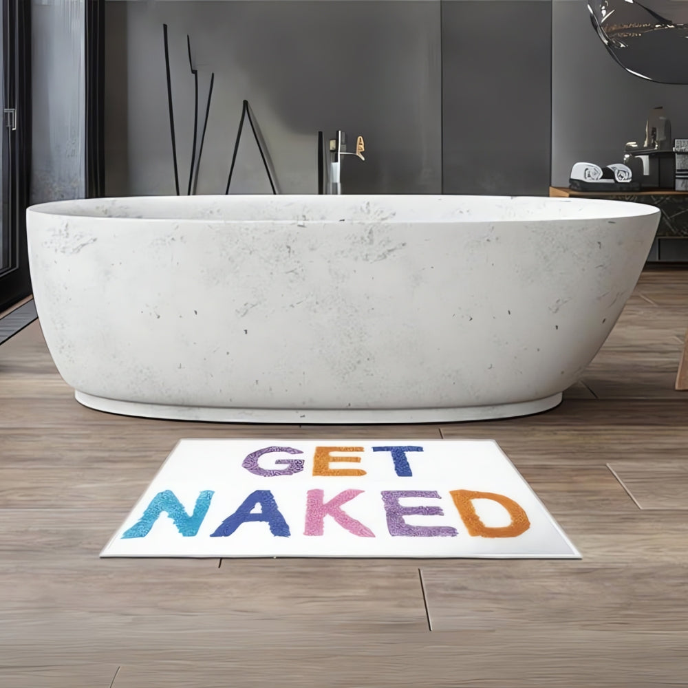 "Get Naked" Lustige Badezimmermatte