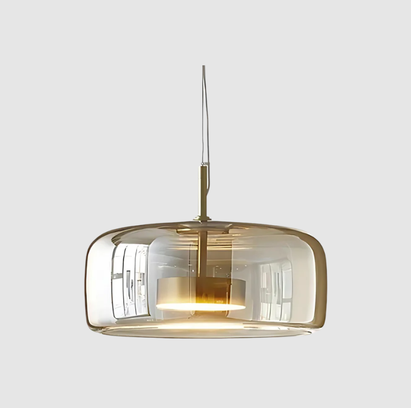 Moderne Aufhängung Le Trio de Hailie – Hängelampen-Set aus Glas und Metall