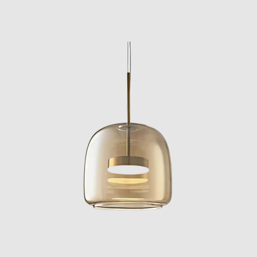 Moderne Aufhängung Le Trio de Hailie – Hängelampen-Set aus Glas und Metall