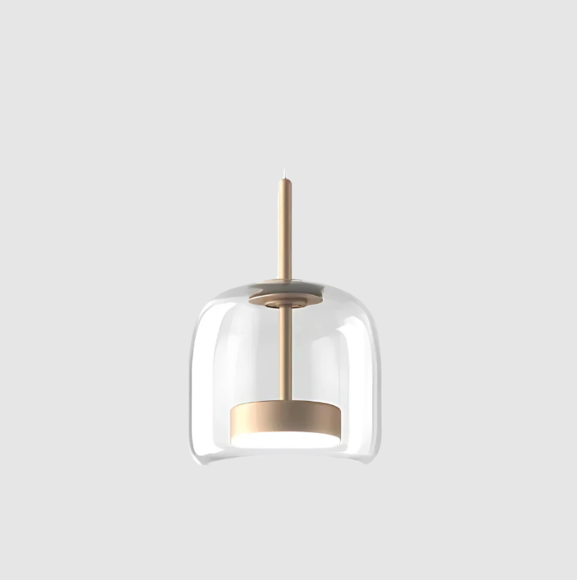 Moderne Aufhängung Le Trio de Hailie – Hängelampen-Set aus Glas und Metall