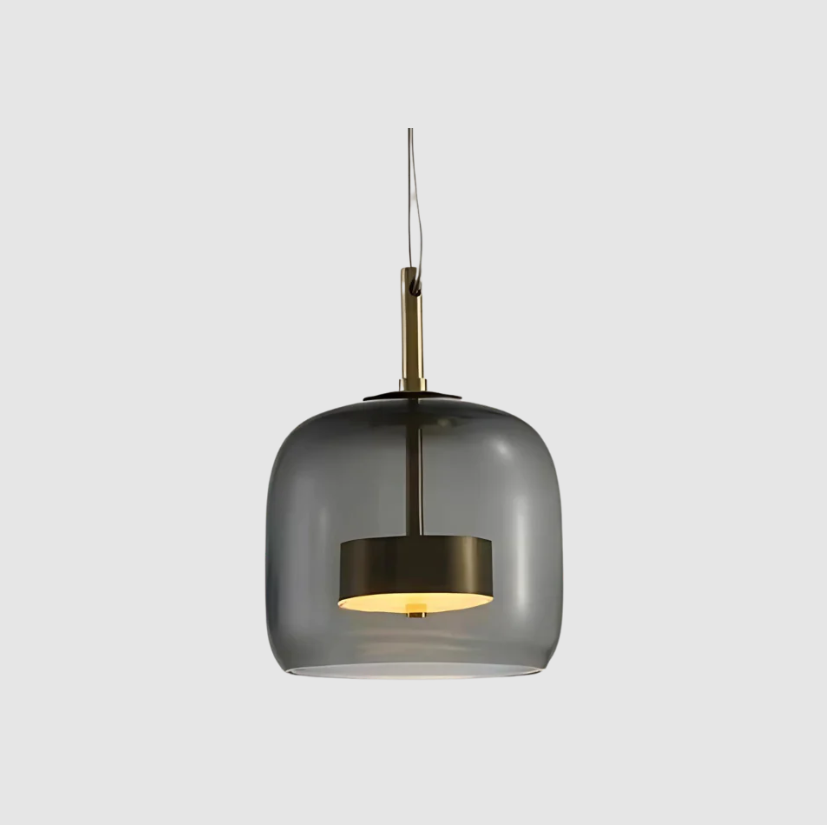 Moderne Aufhängung Le Trio de Hailie – Hängelampen-Set aus Glas und Metall