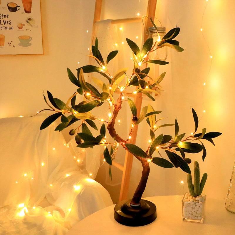 LED-Tischlampe in Baumform – Natürliche und ökologische Dekoration für Wohnzimmer und Schlafzimmer