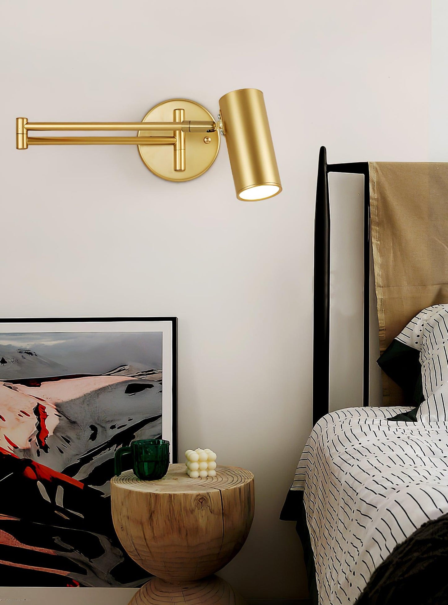 Moderne Wandleuchte aus Eisen mit integrierter LED - Elegantes und verstellbares Design