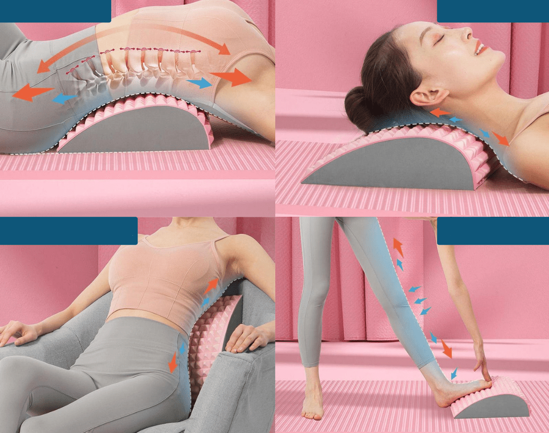 Ergonomischer Rücken-Dehner-Roller zur Wirbelsäulen-Ausrichtung und Schmerzlinderung