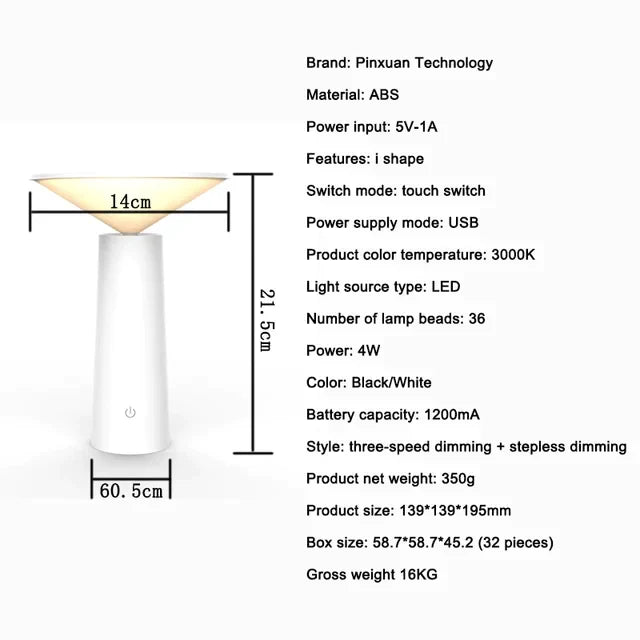 Garduru – Moderne Wireless Tischlampe für gemütliche Atmosphäre und stilvolle Beleuchtung