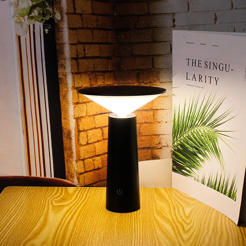 Garduru Wireless Tischlampe – Wiederaufladbares LED Licht mit Fernbedienung