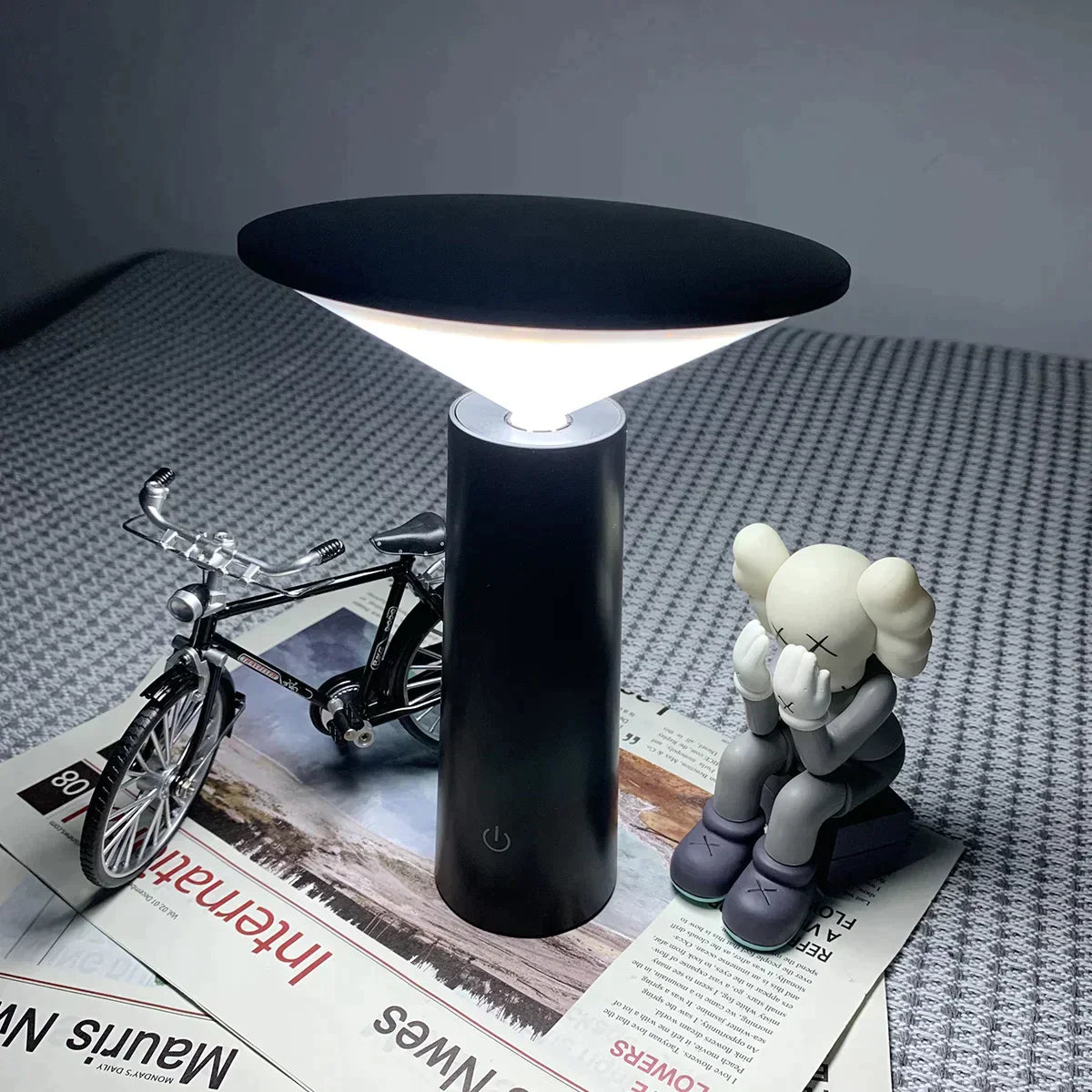 Garduru Wireless Tischlampe – Wiederaufladbares LED Licht mit Fernbedienung
