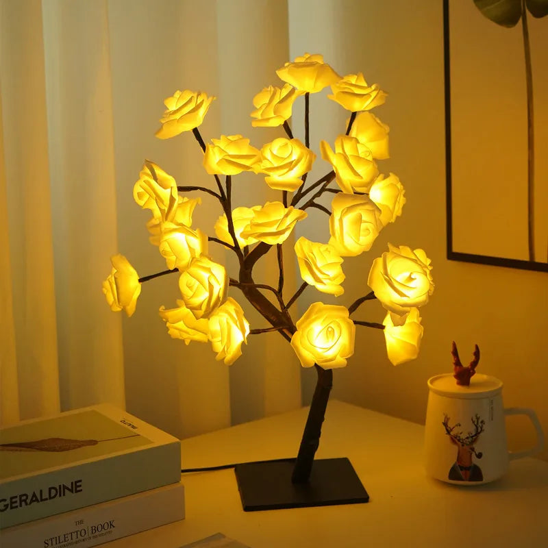 LED Rosenlampe für Beleuchtung im Zuhause | RoseGlow