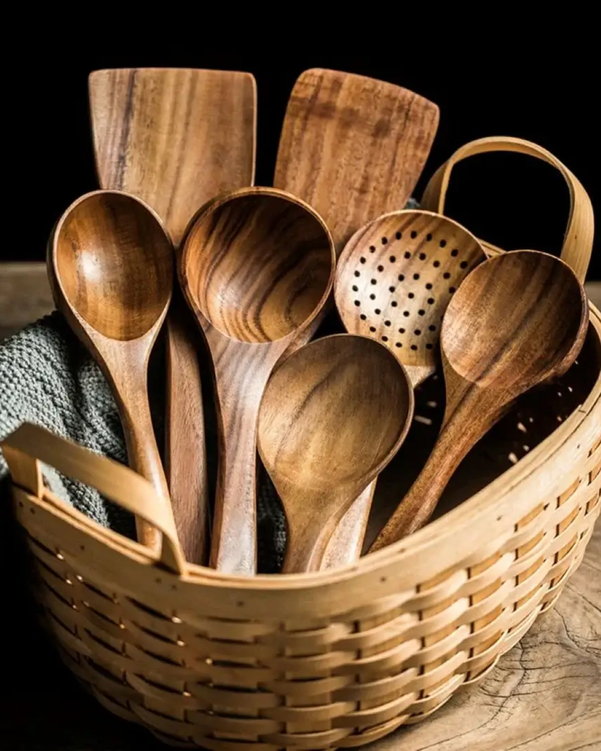 Tierra – Luxus Teak Holz Küchenset für nachhaltiges & elegantes Kochen