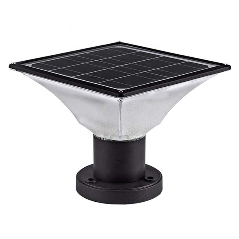LED-Solarstützlamp – Wetterfester Außenbeleuchtung mit 4000mAh Batterie