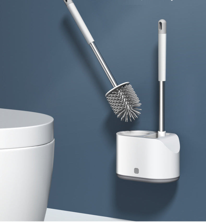 Toilettenbürsten Set – Wandmontage Design – Hygienische Reinigung mit Silikonbürsten