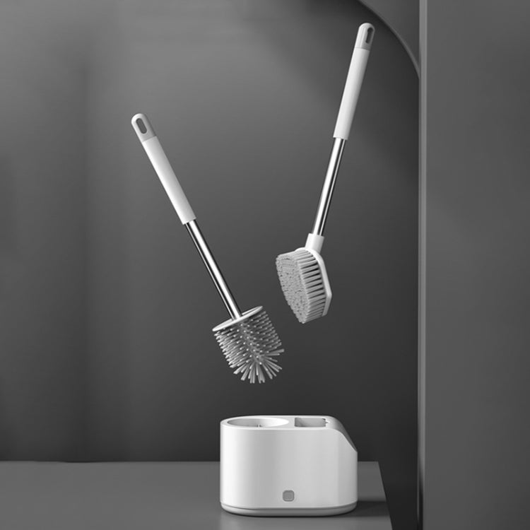 Toilettenbürsten Set – Wandmontage Design – Hygienische Reinigung mit Silikonbürsten
