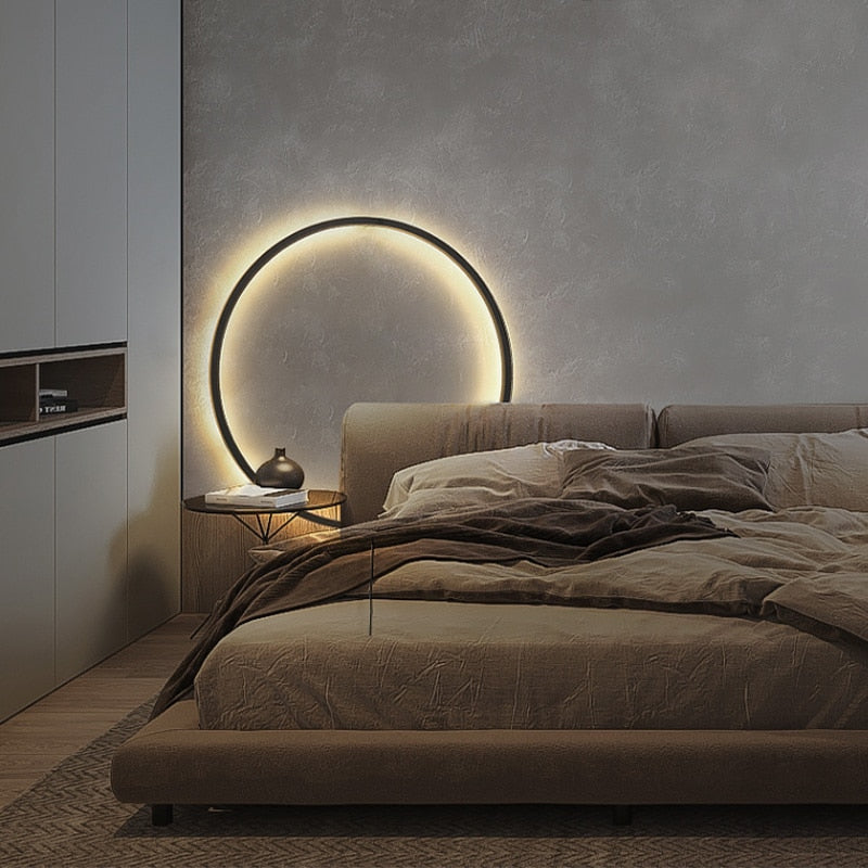 Garduru minimalistische Ring-LED-Wandlampe Luna - Luke