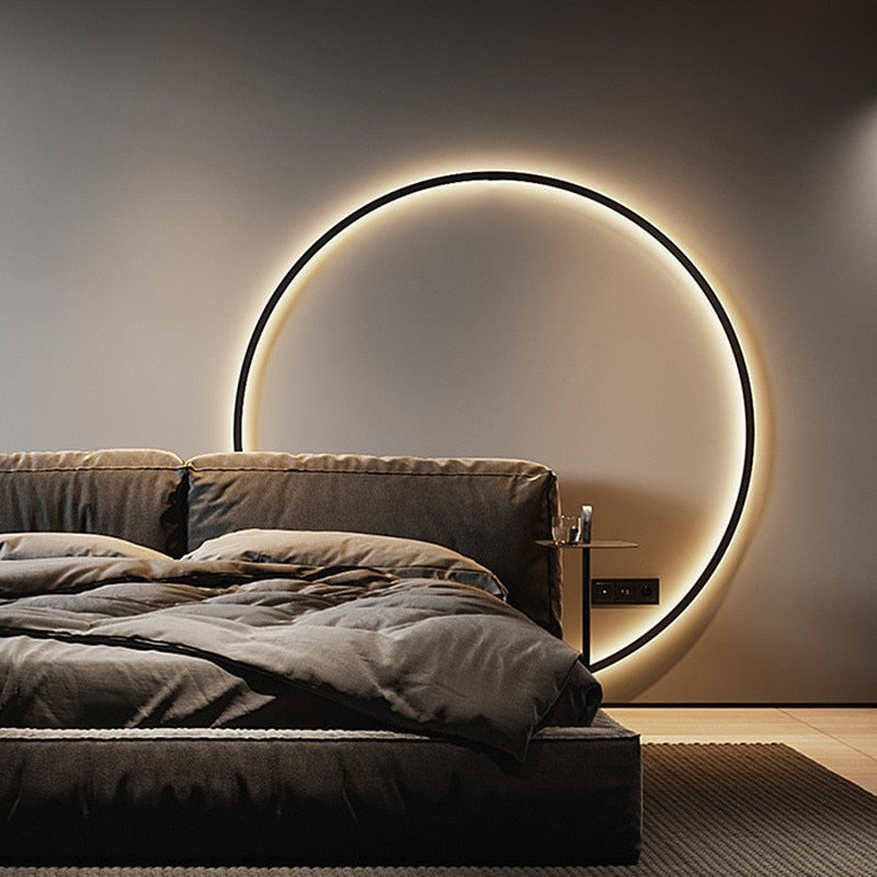 Garduru minimalistische Ring-LED-Wandlampe Luna - Luke