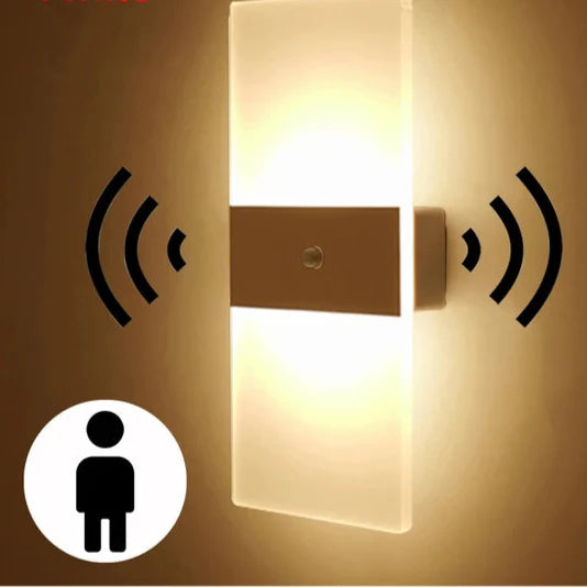 LumaGlow - USB wiederaufladbare LED-Wandleuchte mit Touch-Sensor