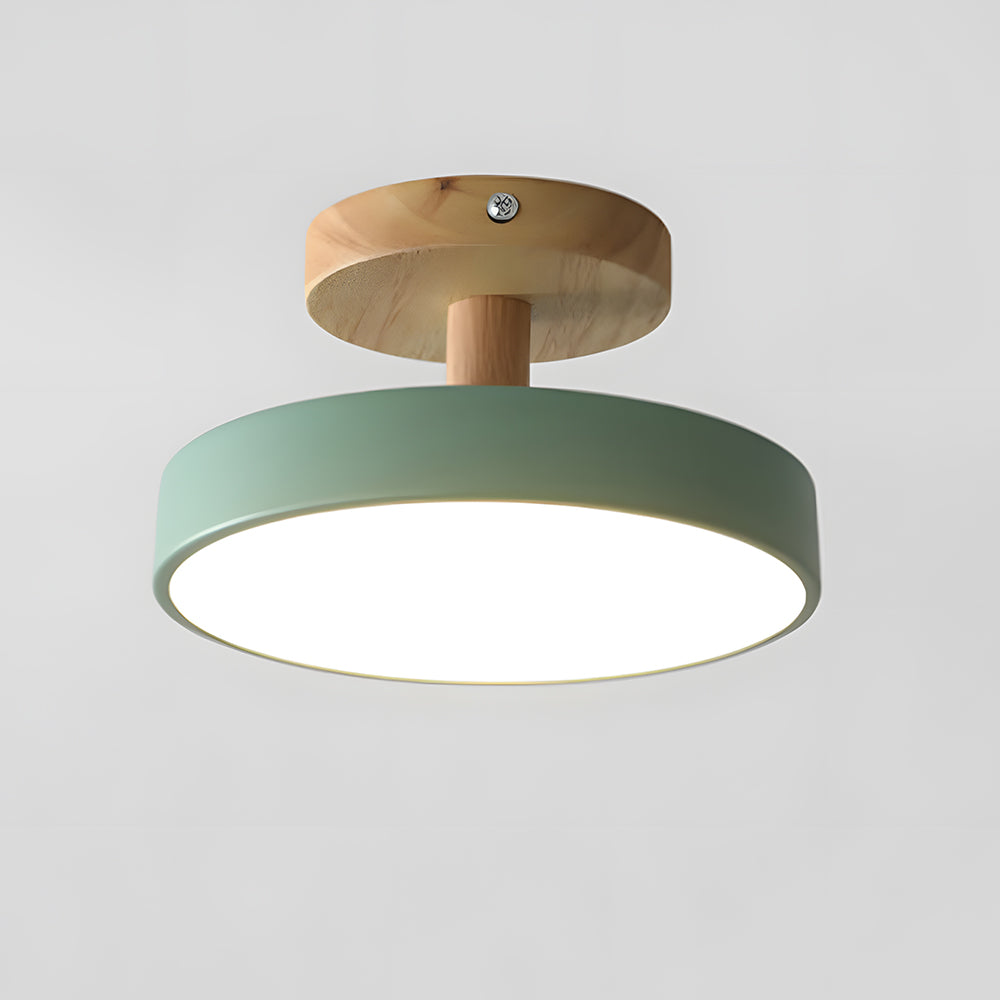Moderne Holz LED Deckenleuchte
