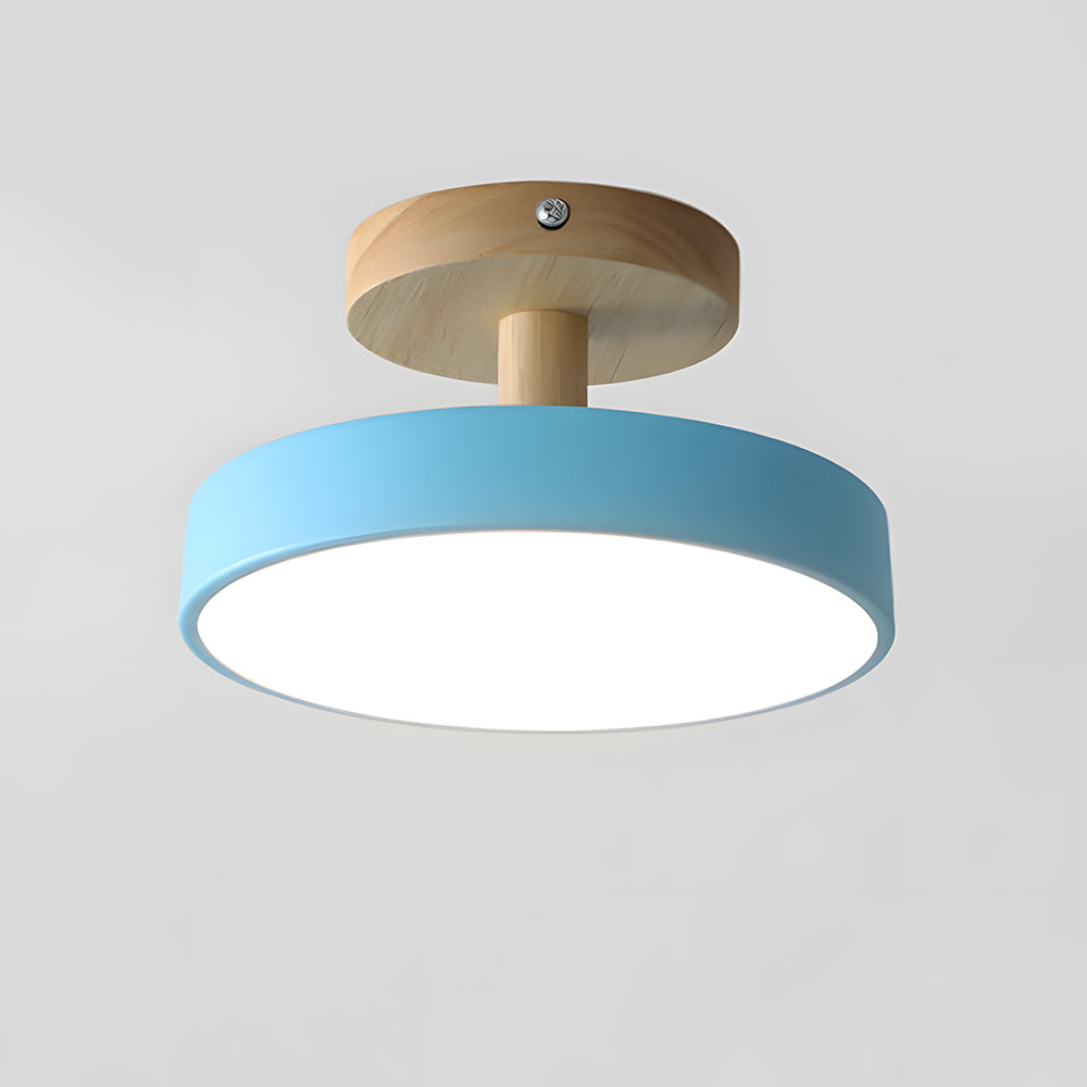 Moderne Holz LED Deckenleuchte