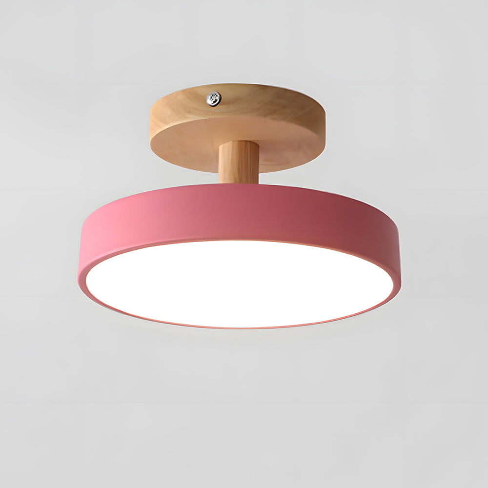 Moderne Holz LED Deckenleuchte