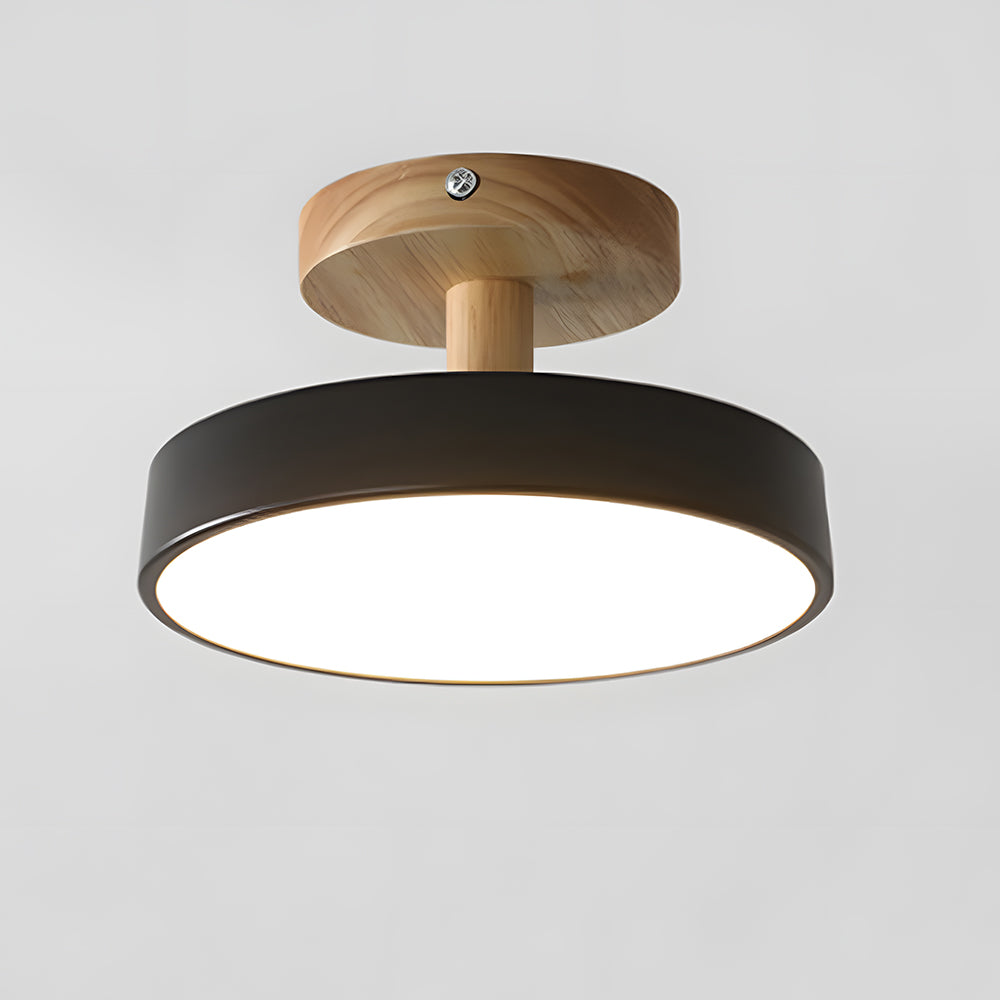 Moderne Holz LED Deckenleuchte
