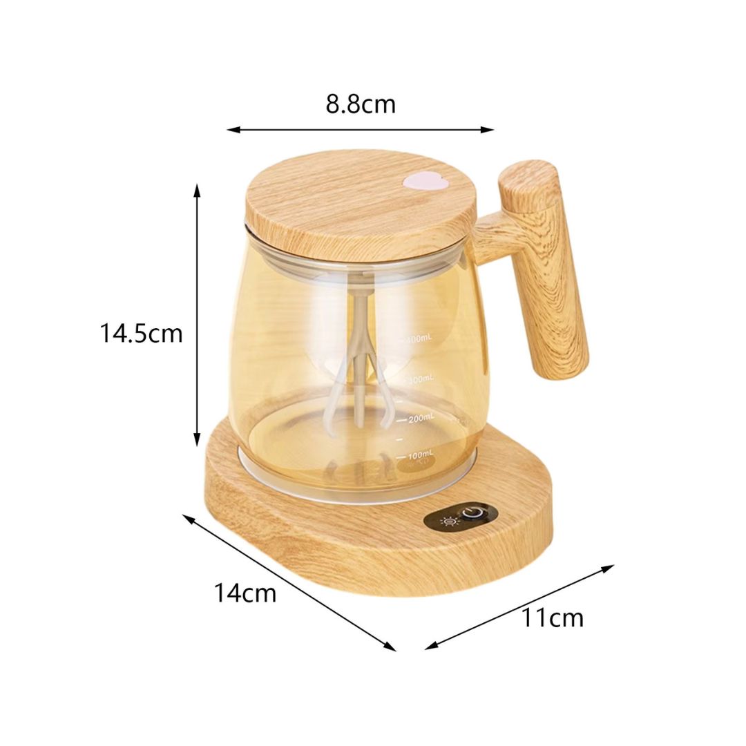 2in1 Mixer Tasse aus Holz