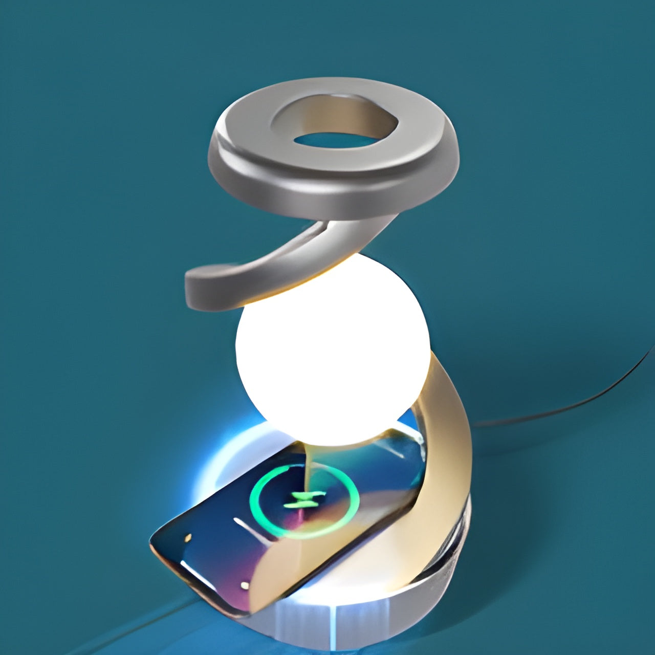 Drehbare Schwimmende Tischlampe | LumeOrbit