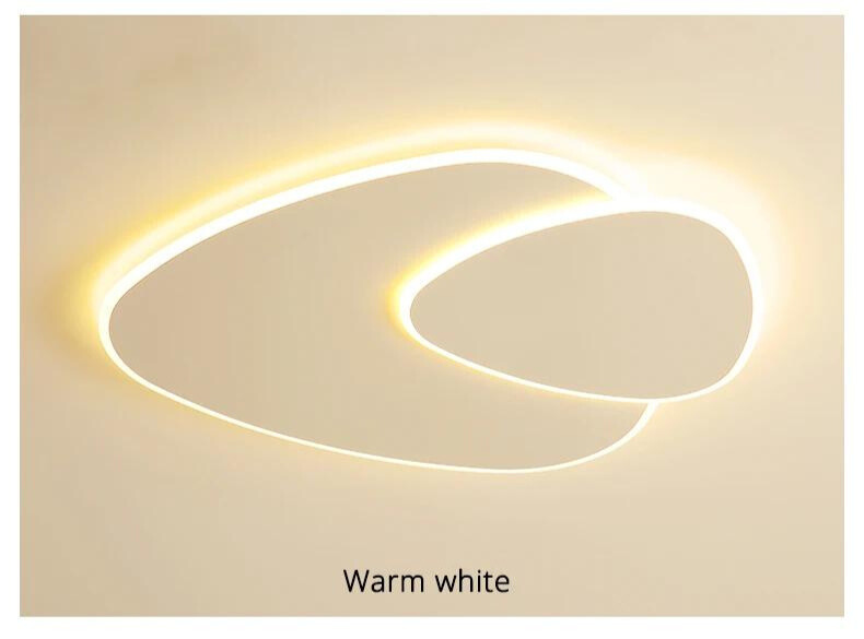 Garduru Minimalistische LED-Deckenleuchte – Elegantes weißes elliptisches Design