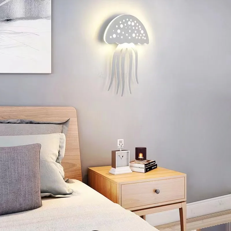 LED-Qualle-Wandlicht für Heimdekoration - Einzigartiges vom Ozean inspiriertes Design