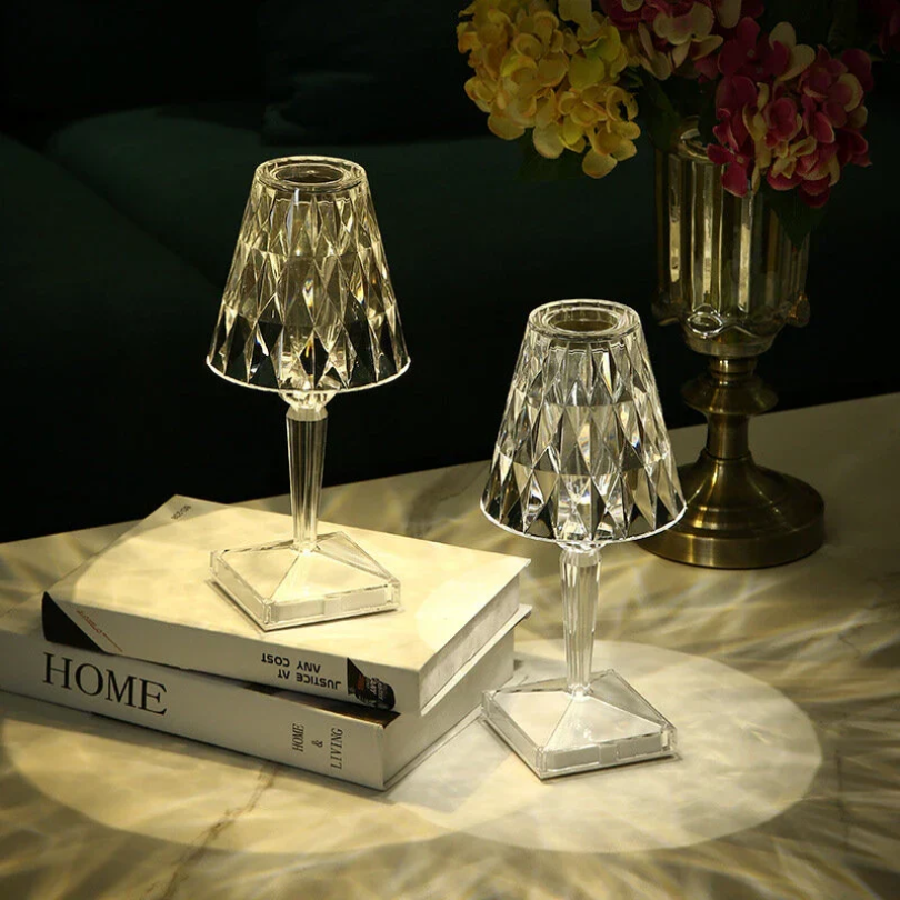 Kristall Akzent Tischlampe