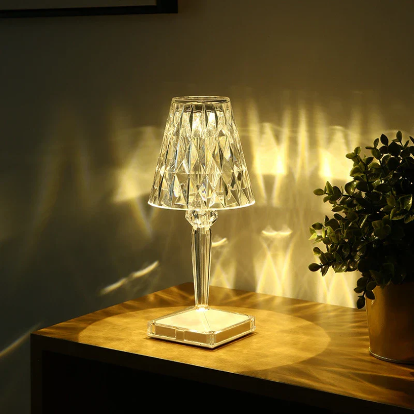 Kristall Akzent Tischlampe