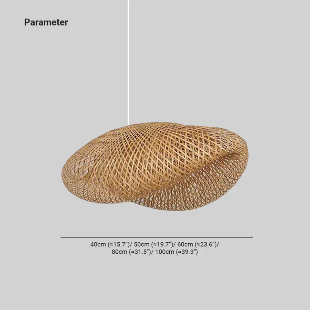 Moderne Bambus-Sphäre LED-Pendelleuchte - Stylische Hängeleuchte für zeitgenössische Wohnkultur