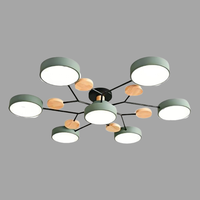 LED-Deckenlampe Nordic Branched Disc - Eleganz und Wärme in Ihrem Innenraum