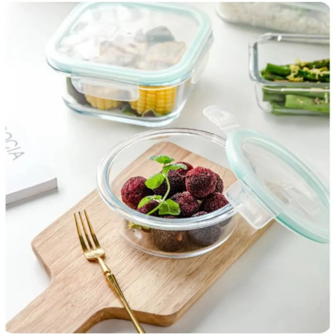 Glas-Frischhaltedosen Set – Luftdichte Aufbewahrungsbehälter mit Deckel für Küche & Meal Prep