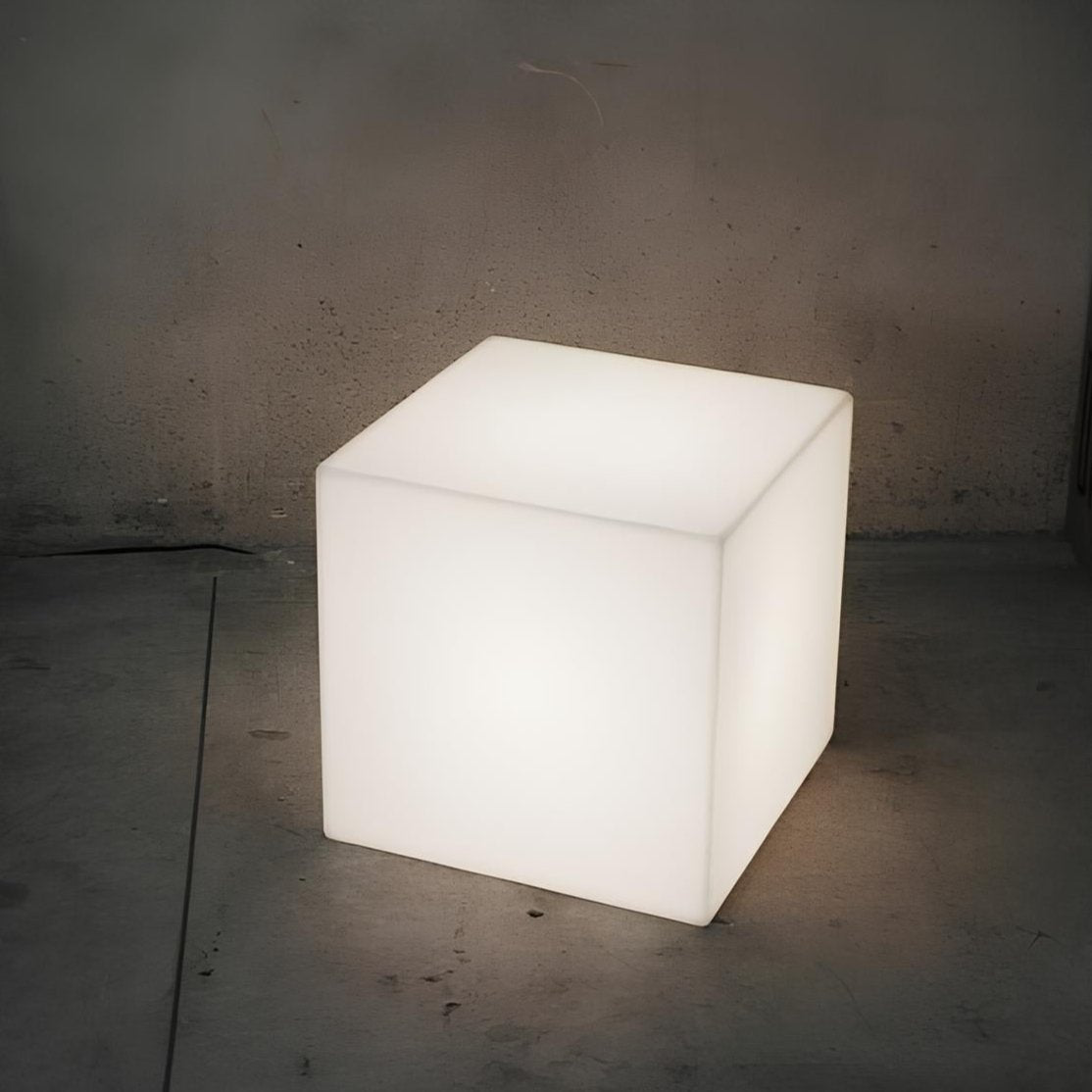 Lampe Cube Außen LED – Modernes Wiederaufladbares Licht mit Fernbedienung
