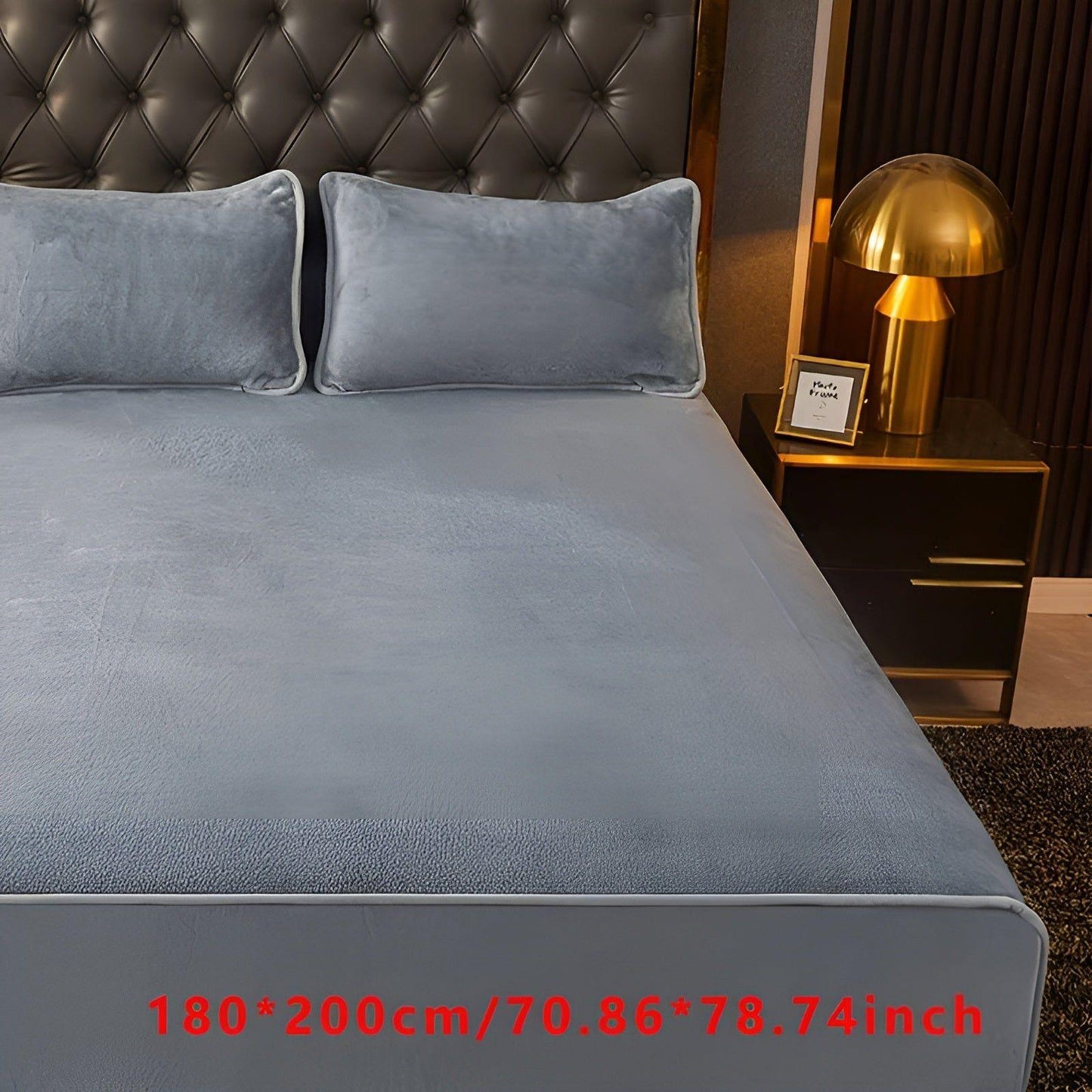 Garduru Decke - Luxuriöser Warmer Winter Samt Matratzenschoner