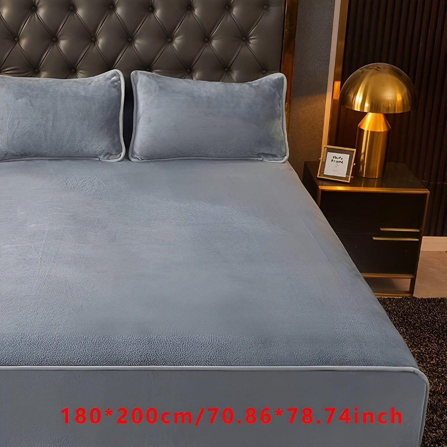 Garduru Decke - Luxuriöser Warmer Winter Samt Matratzenschoner