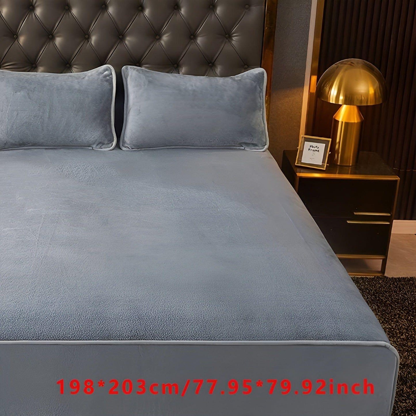 Garduru Decke - Luxuriöser Warmer Winter Samt Matratzenschoner