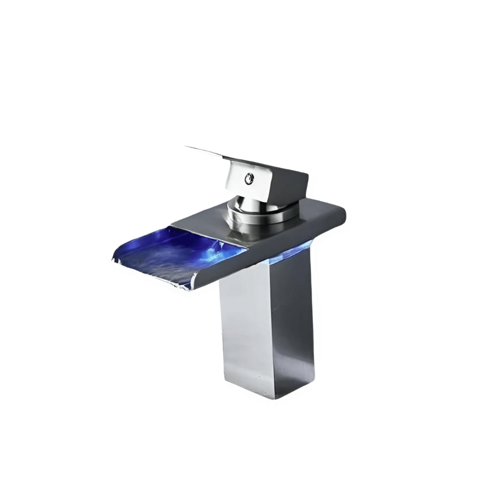 LED-Wasserfallarmatur mit Temperaturanzeige