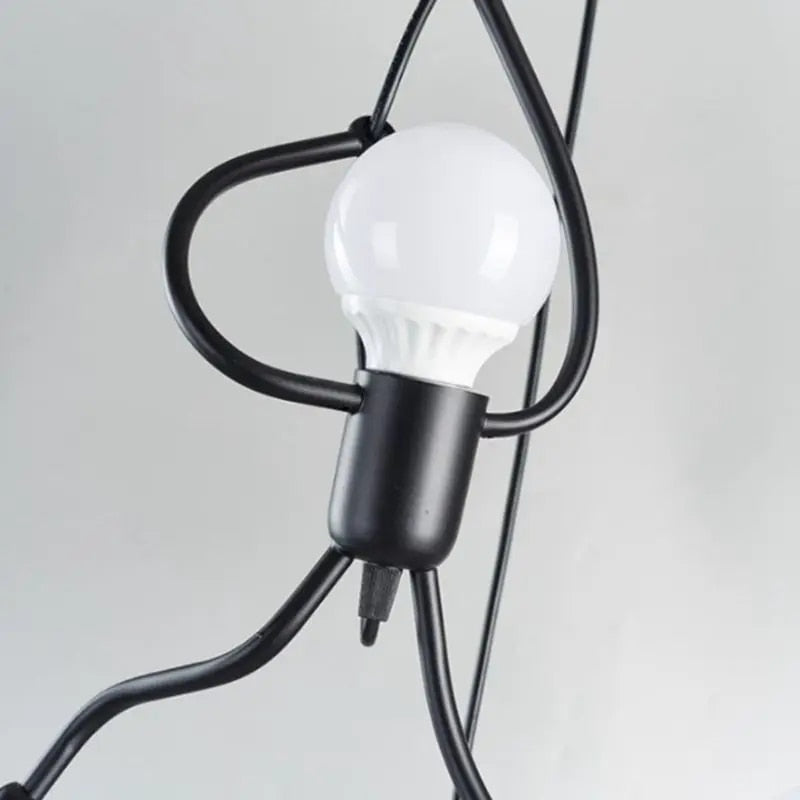Garduru Iron Design Deckenleuchte | Vintage Retro LED Lampe | Industrial Look für Zuhause