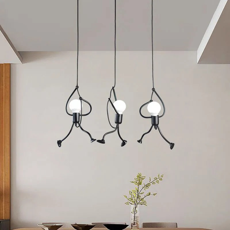 Garduru Iron Design Deckenleuchte | Vintage Retro LED Lampe | Industrial Look für Zuhause