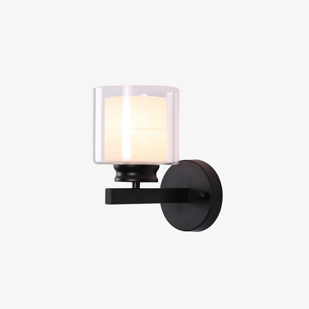 Vintage Wandlampe mit Glasschirm – Elegante Wandlampe für Schlafzimmer- und Wohnzimmerbeleuchtung