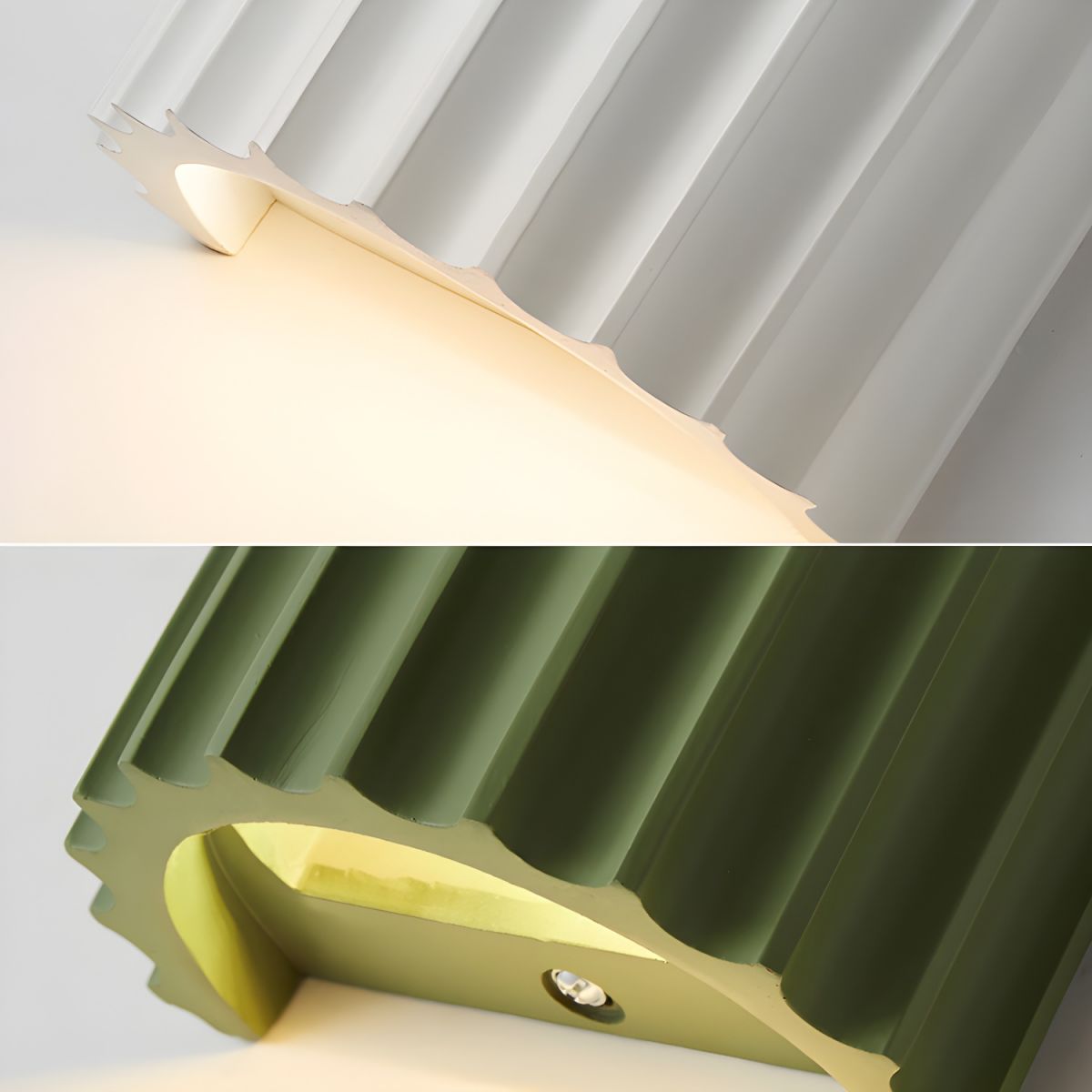 Moderne Wandleuchte mit gewelltem Schirm – Elegante und komfortable Beleuchtung