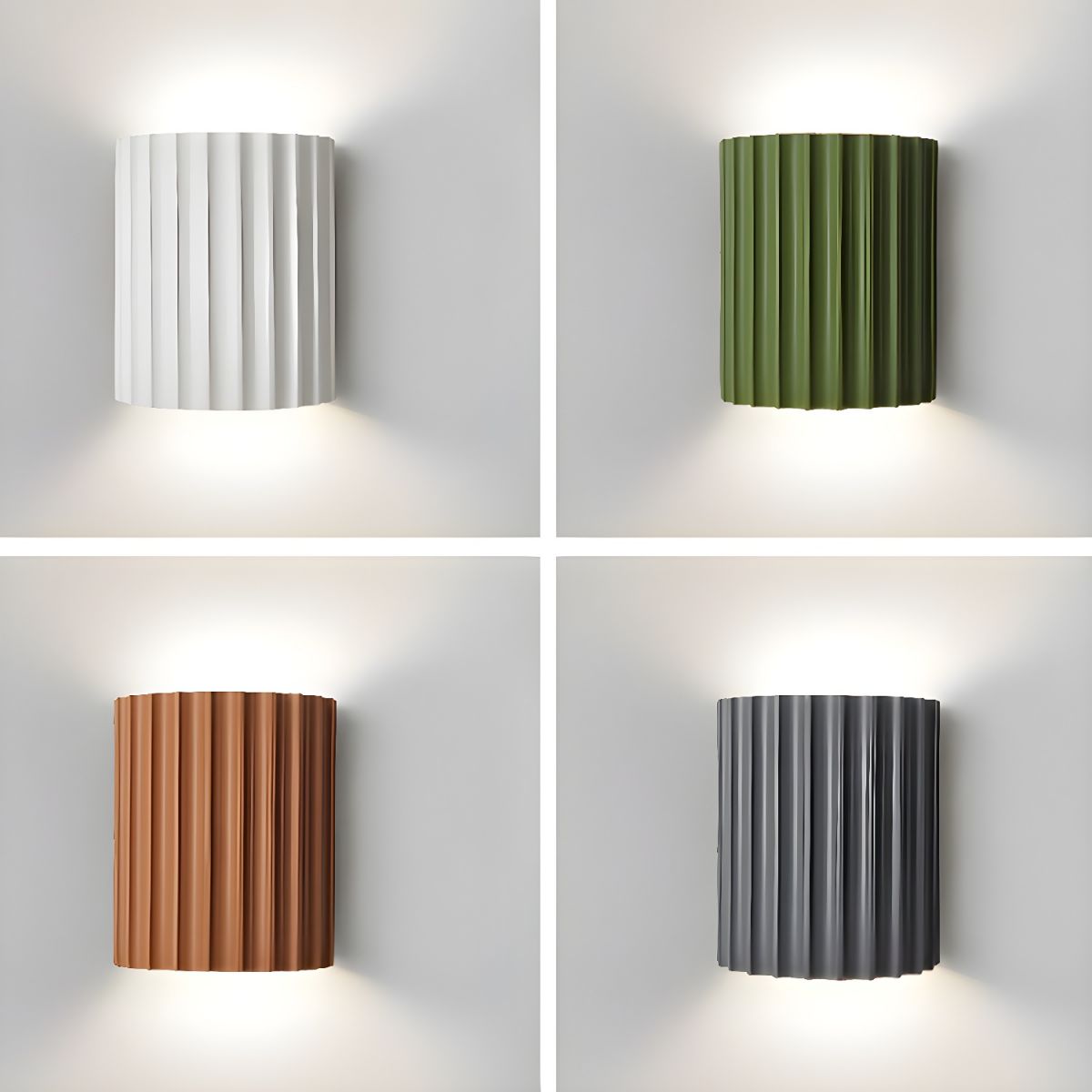 Moderne Wandleuchte mit gewelltem Schirm – Elegante und komfortable Beleuchtung