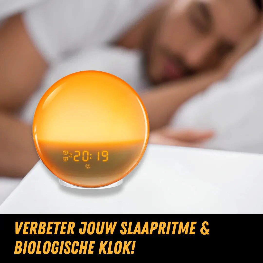 Sonnenaufgangssimulationswecker mit LED-Licht – Sanft aufwachen mit Naturgeräuschen und allmählichem Licht