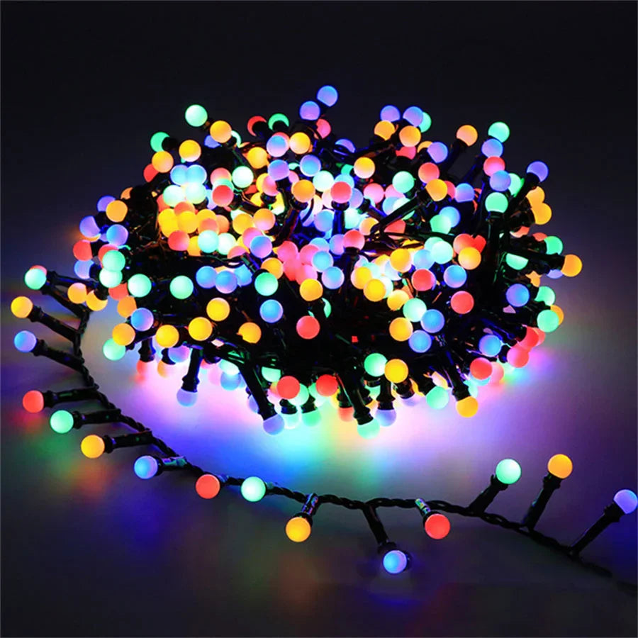 TwinkleWave – Wasserdichte LED-Lichterkette für Außen
