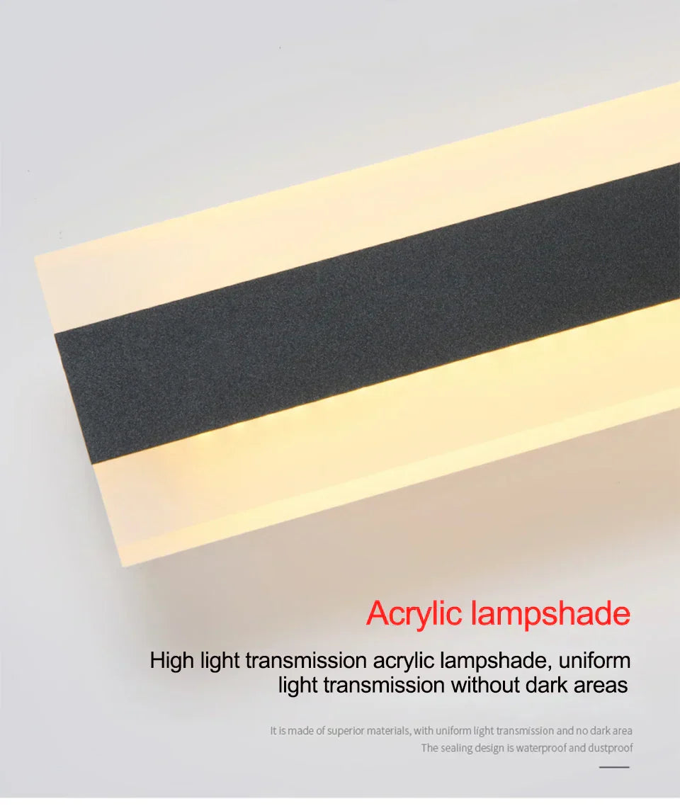 Moderne wasserdichte LED-Außenwandleuchte