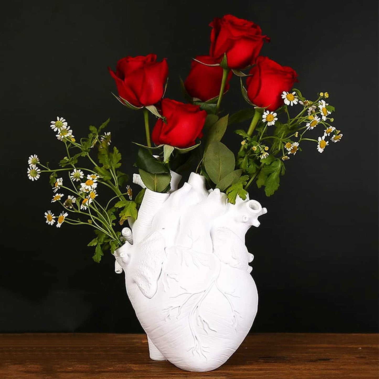 Garduru herzförmiges Harz Vase Dekor