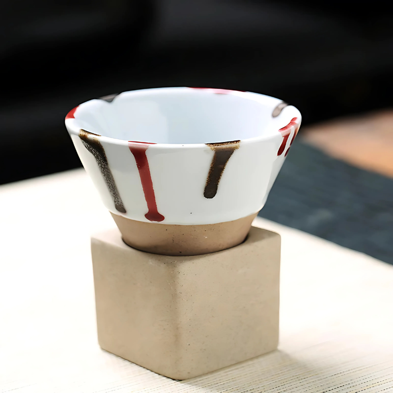 Rayvia Japanische Keramik Kaffeetassen-Set aus 2 Farben