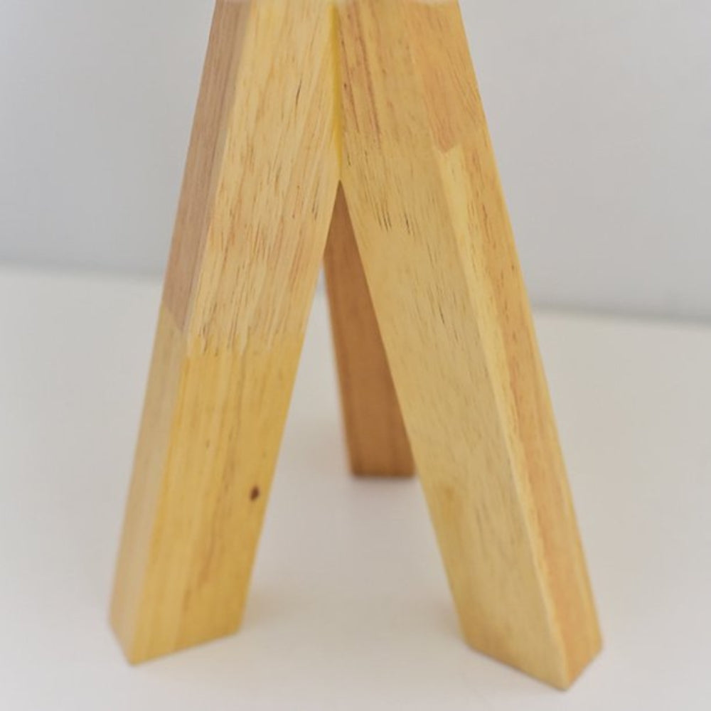 Holz Stativ USB Tischlampe