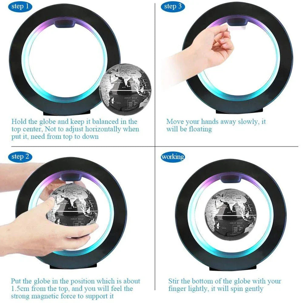 LeviSphere - Magnetische Levitation Globus mit LED-Beleuchtung