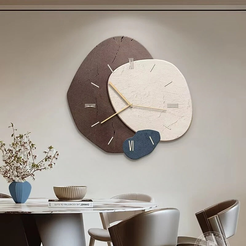 Holz Wand Uhr mit USB Lampe für Zuhause und Büro Ästhetische Dekor